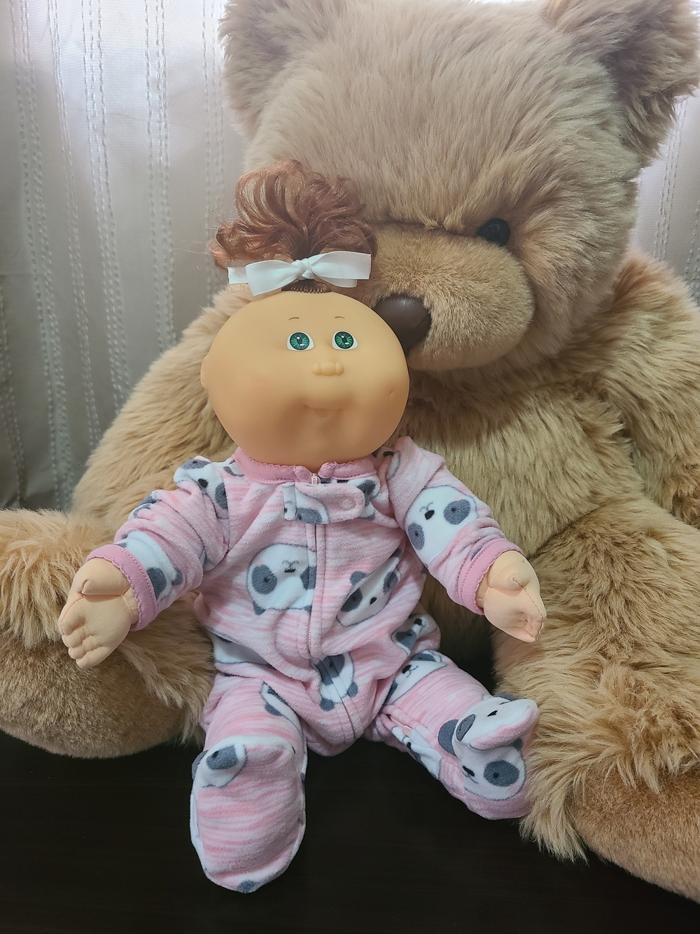 Vintage Cabbage Patch Kids 1989  Sippin Babies Green Eyes One Dimple
